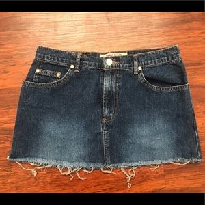 Vintage Paris Blues Mini Skirt